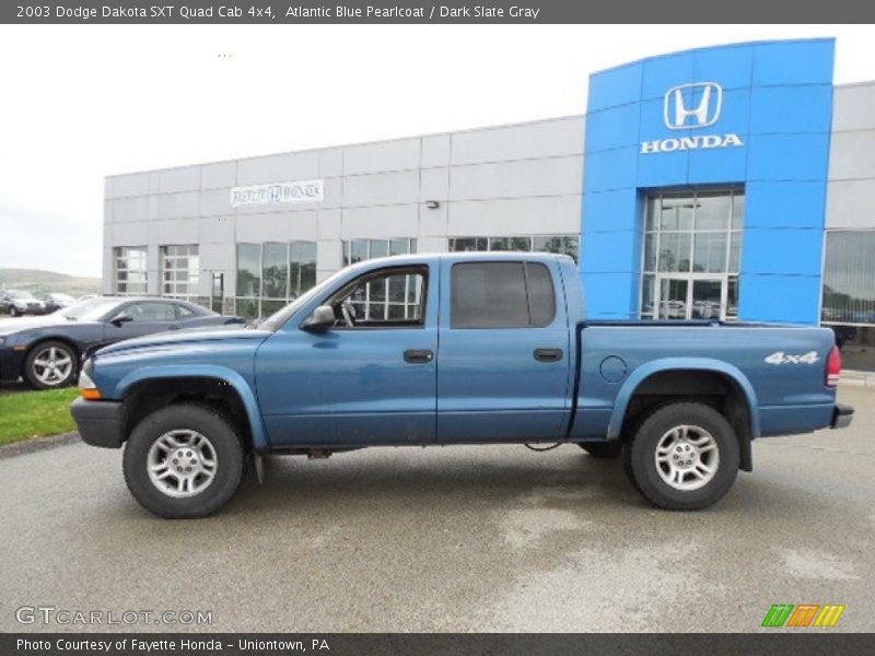 Atlantic Blue Pearlcoat / Dark Slate Gray 2003 Dodge Dakota SXT Quad Cab 4x4