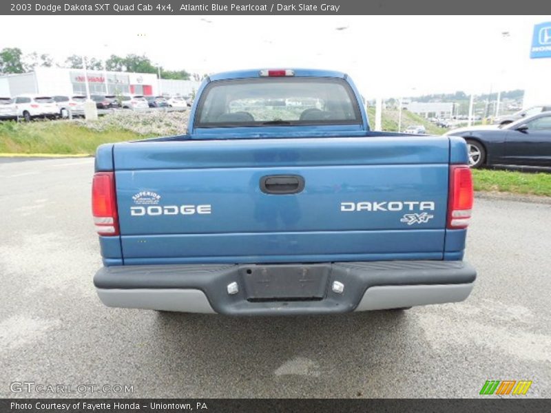 Atlantic Blue Pearlcoat / Dark Slate Gray 2003 Dodge Dakota SXT Quad Cab 4x4