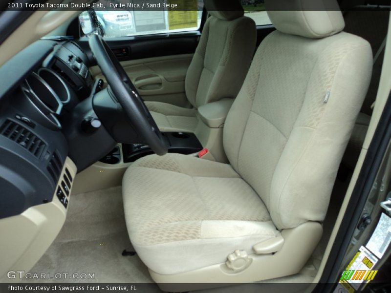 Front Seat of 2011 Tacoma Double Cab