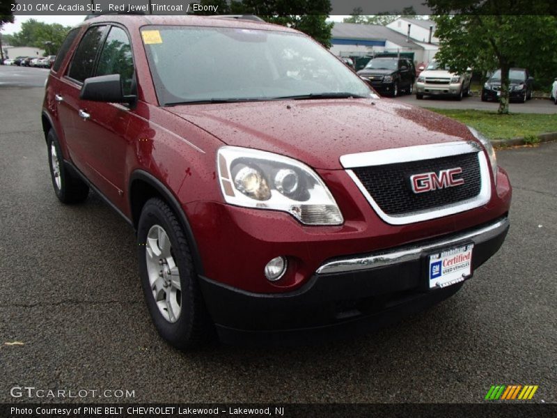 Red Jewel Tintcoat / Ebony 2010 GMC Acadia SLE