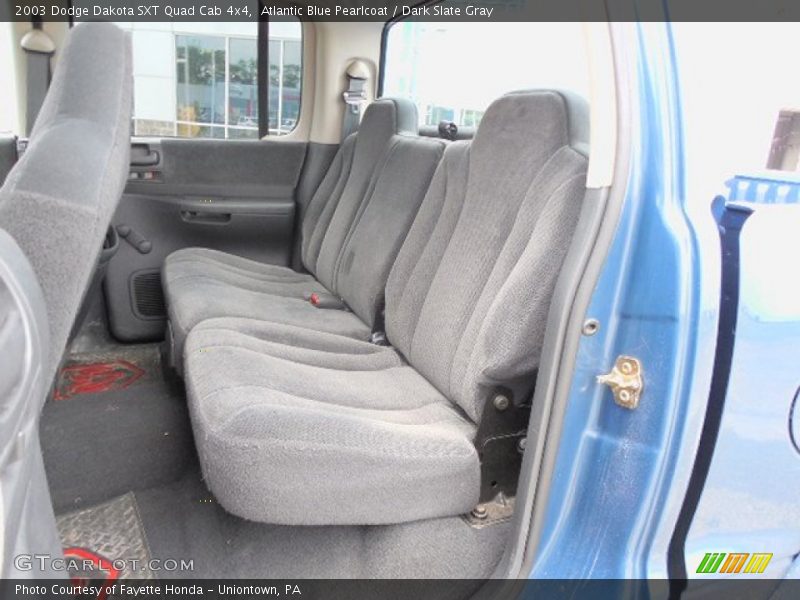 Rear Seat of 2003 Dakota SXT Quad Cab 4x4
