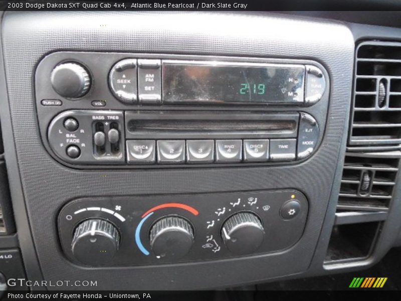 Atlantic Blue Pearlcoat / Dark Slate Gray 2003 Dodge Dakota SXT Quad Cab 4x4