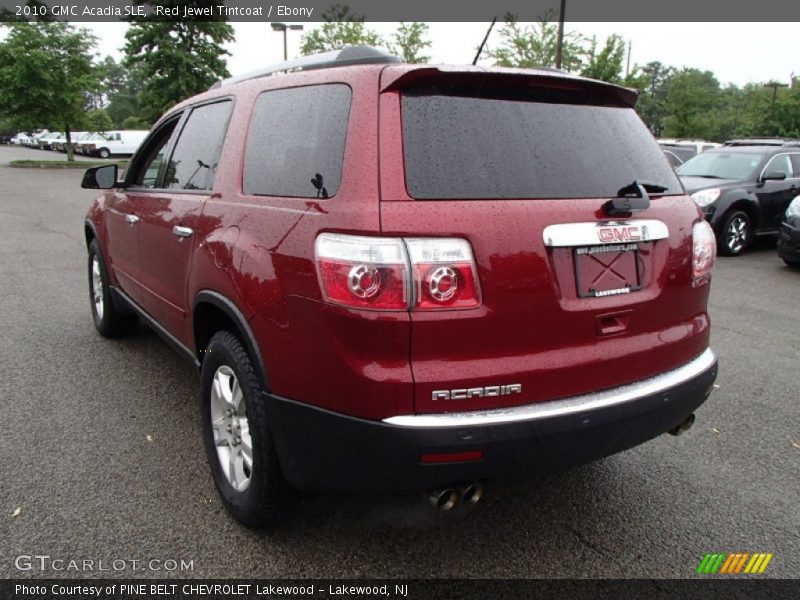 Red Jewel Tintcoat / Ebony 2010 GMC Acadia SLE