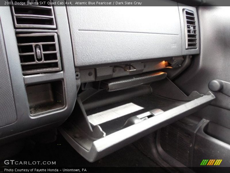 Atlantic Blue Pearlcoat / Dark Slate Gray 2003 Dodge Dakota SXT Quad Cab 4x4