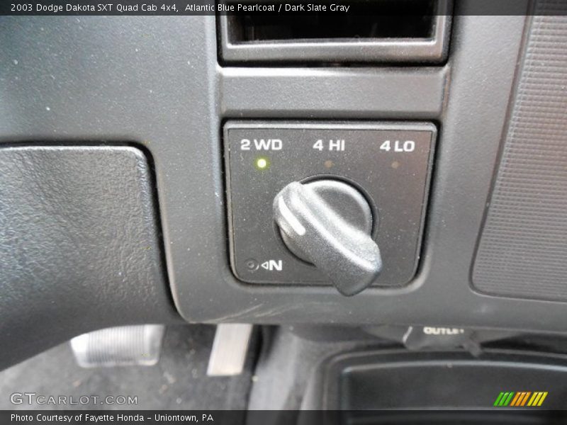 Atlantic Blue Pearlcoat / Dark Slate Gray 2003 Dodge Dakota SXT Quad Cab 4x4