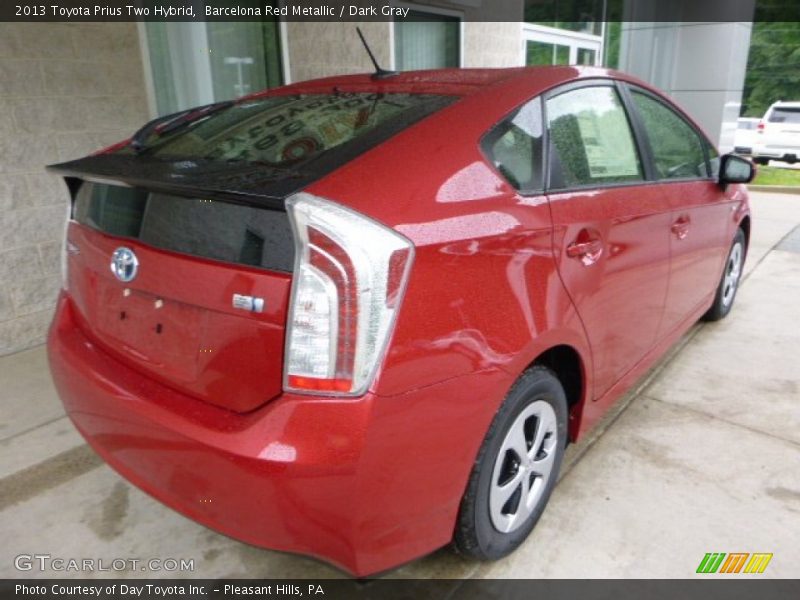 Barcelona Red Metallic / Dark Gray 2013 Toyota Prius Two Hybrid