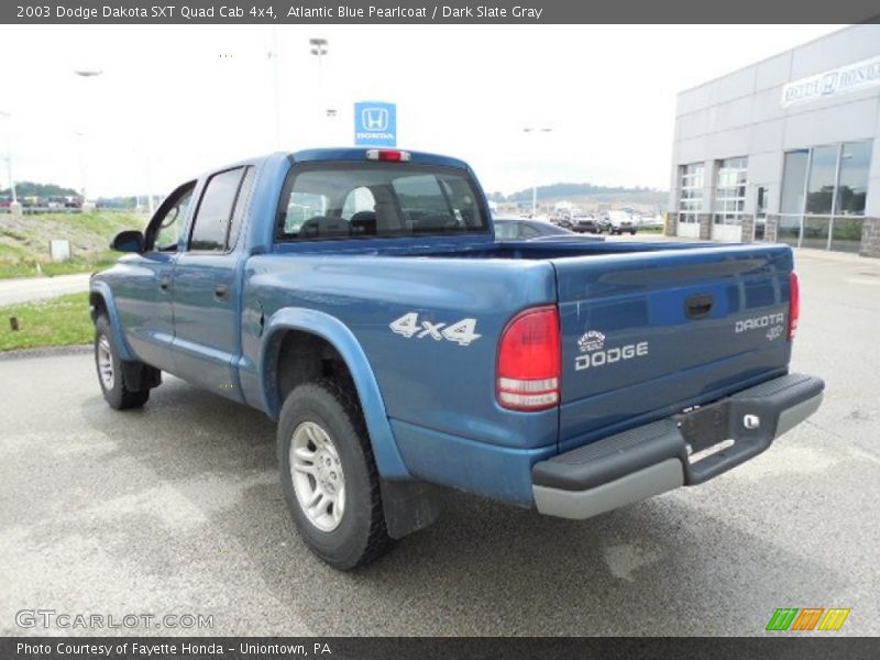 Atlantic Blue Pearlcoat / Dark Slate Gray 2003 Dodge Dakota SXT Quad Cab 4x4