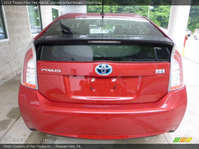 Barcelona Red Metallic / Dark Gray 2013 Toyota Prius Two Hybrid