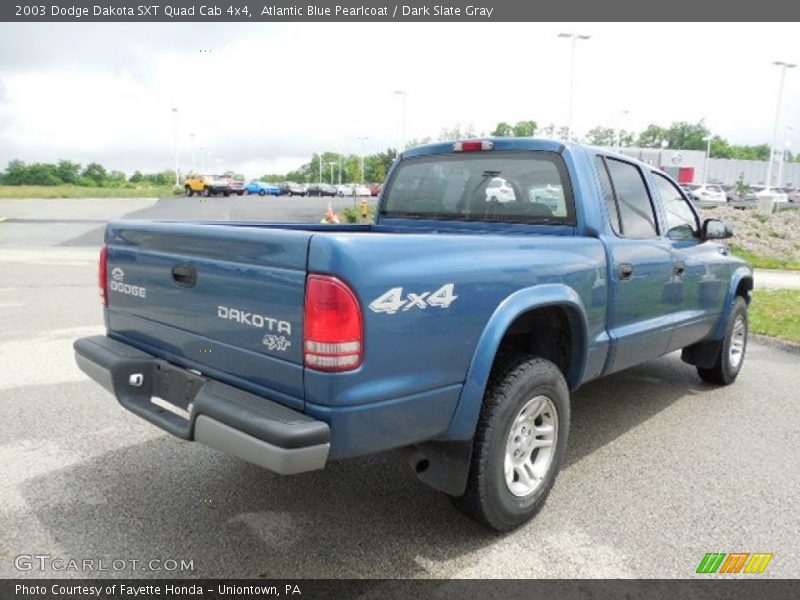 Atlantic Blue Pearlcoat / Dark Slate Gray 2003 Dodge Dakota SXT Quad Cab 4x4