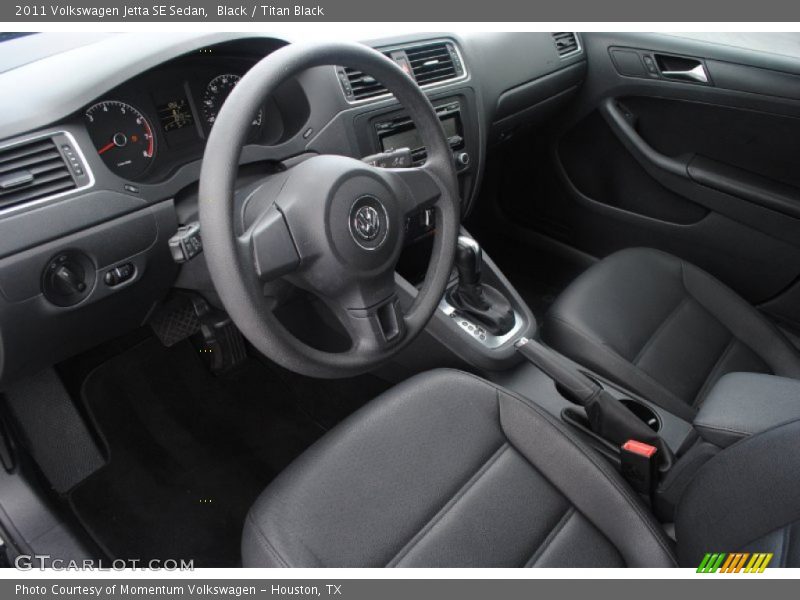 Black / Titan Black 2011 Volkswagen Jetta SE Sedan