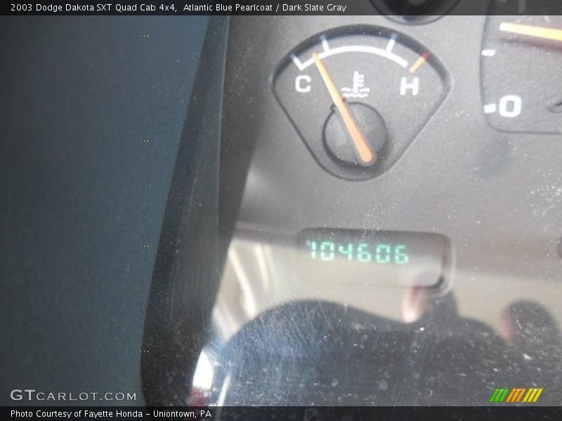 Atlantic Blue Pearlcoat / Dark Slate Gray 2003 Dodge Dakota SXT Quad Cab 4x4