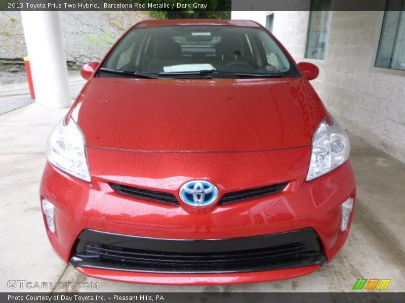 Barcelona Red Metallic / Dark Gray 2013 Toyota Prius Two Hybrid