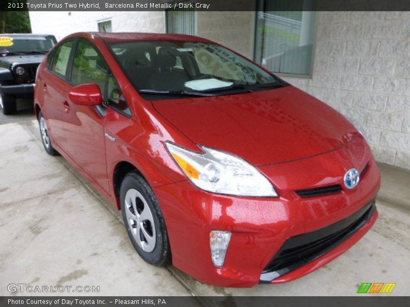 Barcelona Red Metallic / Dark Gray 2013 Toyota Prius Two Hybrid