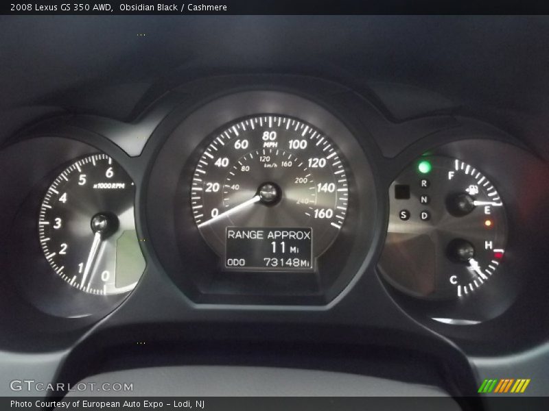 Obsidian Black / Cashmere 2008 Lexus GS 350 AWD
