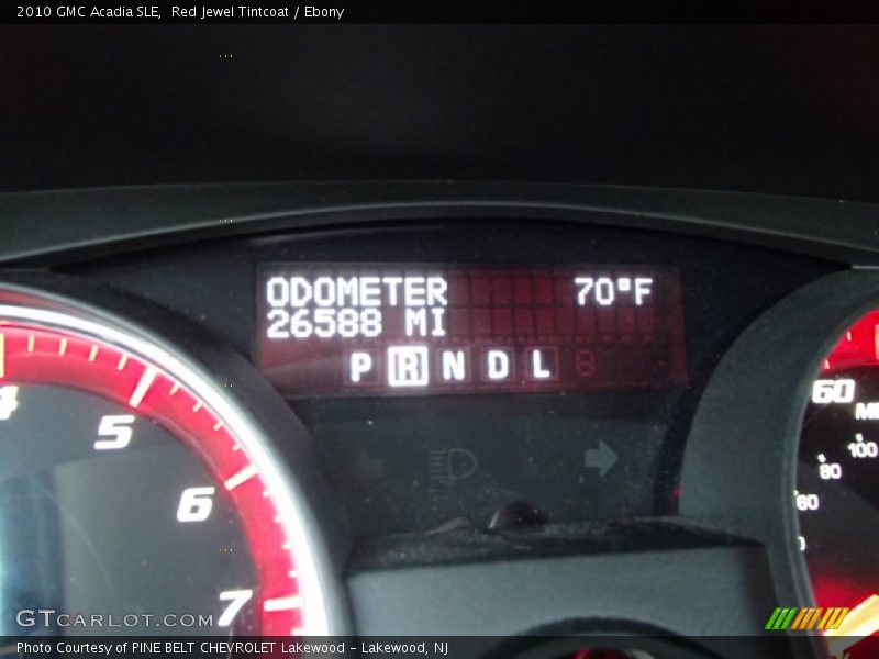 Red Jewel Tintcoat / Ebony 2010 GMC Acadia SLE