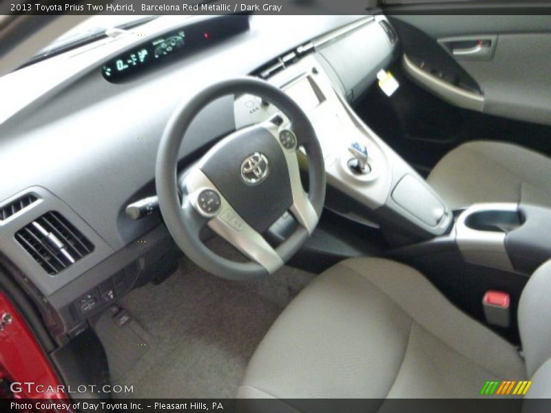 Barcelona Red Metallic / Dark Gray 2013 Toyota Prius Two Hybrid