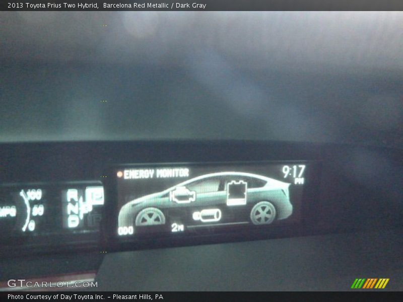 Barcelona Red Metallic / Dark Gray 2013 Toyota Prius Two Hybrid