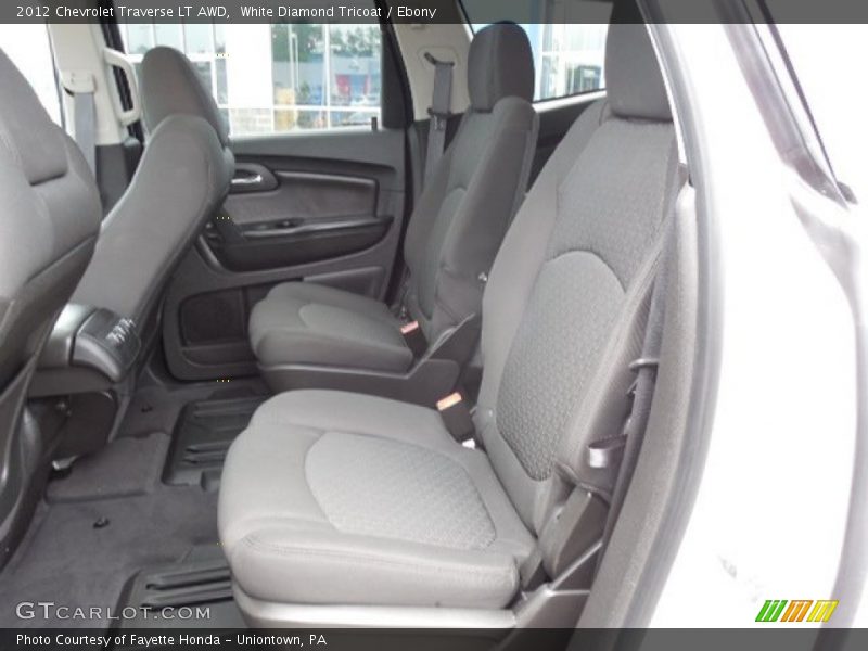 White Diamond Tricoat / Ebony 2012 Chevrolet Traverse LT AWD