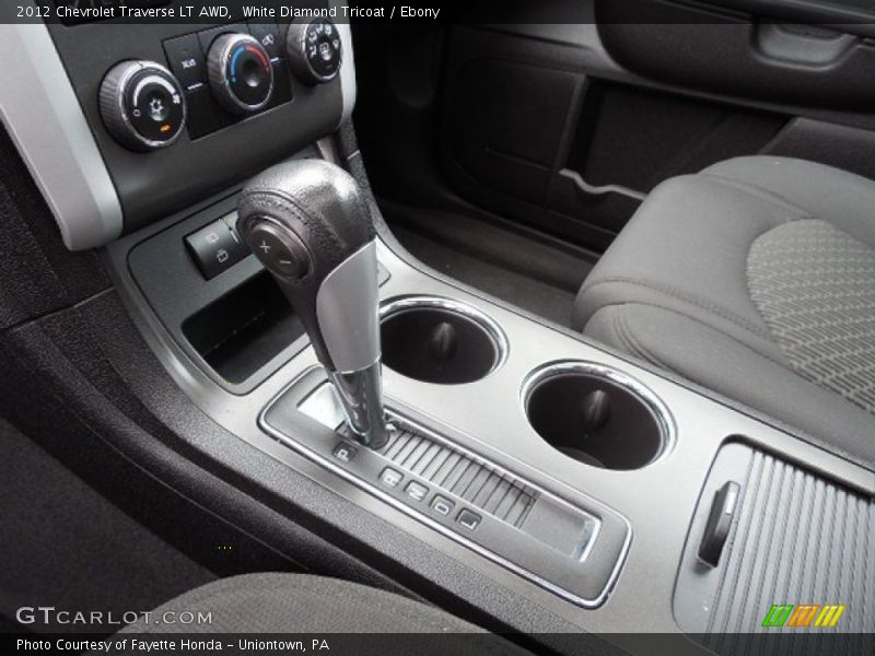 White Diamond Tricoat / Ebony 2012 Chevrolet Traverse LT AWD