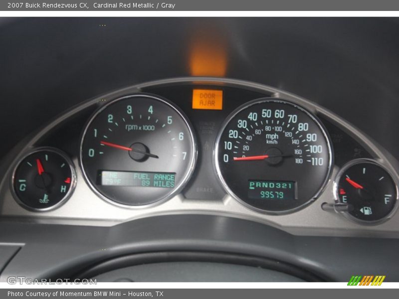 Cardinal Red Metallic / Gray 2007 Buick Rendezvous CX