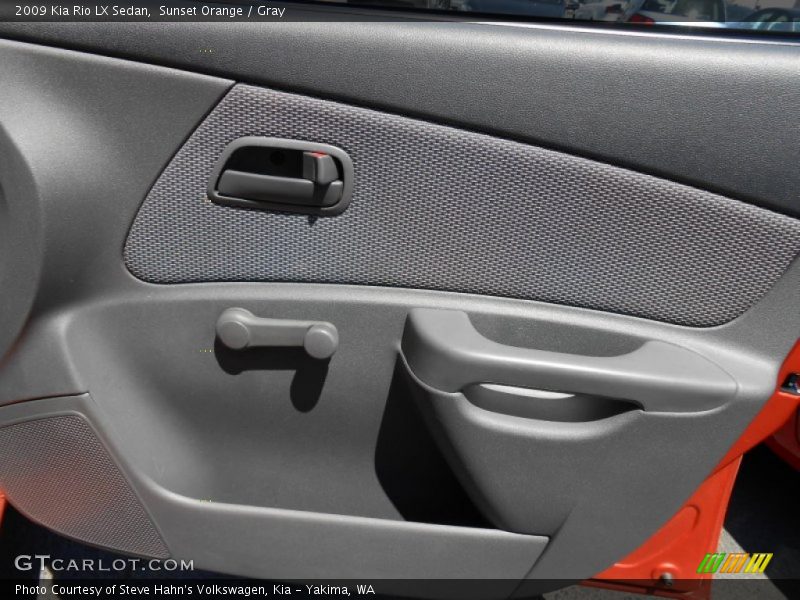 Sunset Orange / Gray 2009 Kia Rio LX Sedan
