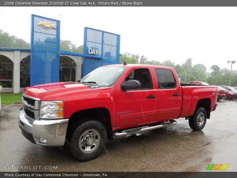 Victory Red / Ebony Black 2008 Chevrolet Silverado 2500HD LT Crew Cab 4x4