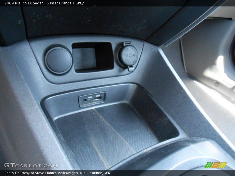 Sunset Orange / Gray 2009 Kia Rio LX Sedan