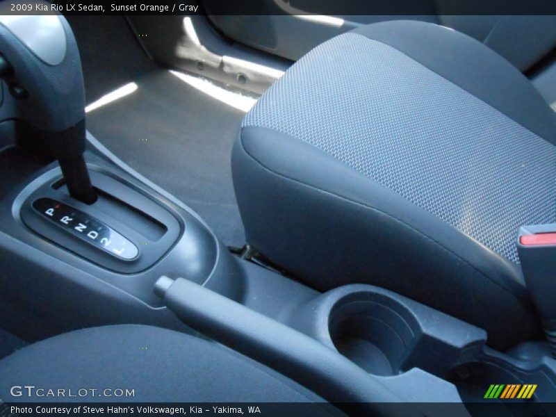 Sunset Orange / Gray 2009 Kia Rio LX Sedan