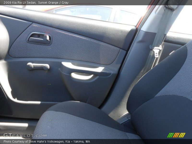 Sunset Orange / Gray 2009 Kia Rio LX Sedan