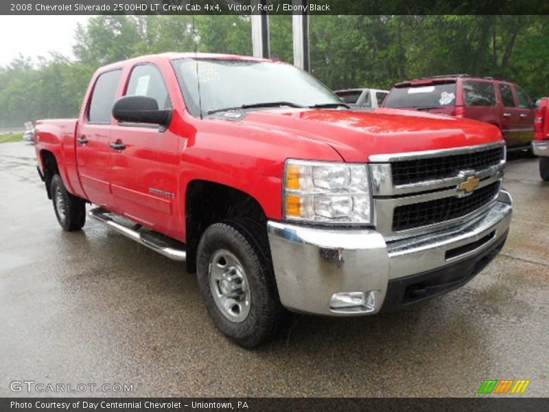Victory Red / Ebony Black 2008 Chevrolet Silverado 2500HD LT Crew Cab 4x4