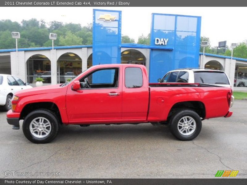 Victory Red / Ebony 2011 Chevrolet Colorado LT Extended Cab 4x4