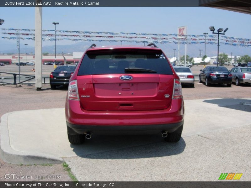 Redfire Metallic / Camel 2008 Ford Edge SEL AWD
