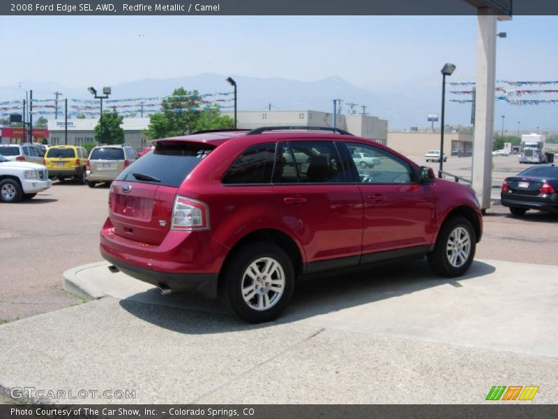 Redfire Metallic / Camel 2008 Ford Edge SEL AWD