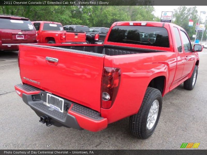 Victory Red / Ebony 2011 Chevrolet Colorado LT Extended Cab 4x4