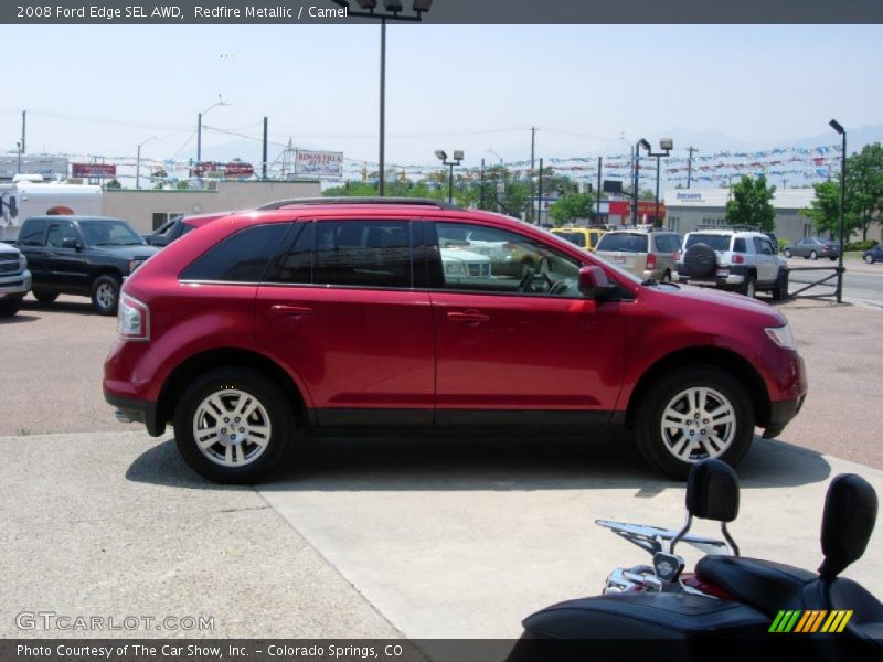 Redfire Metallic / Camel 2008 Ford Edge SEL AWD