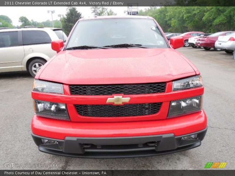 Victory Red / Ebony 2011 Chevrolet Colorado LT Extended Cab 4x4