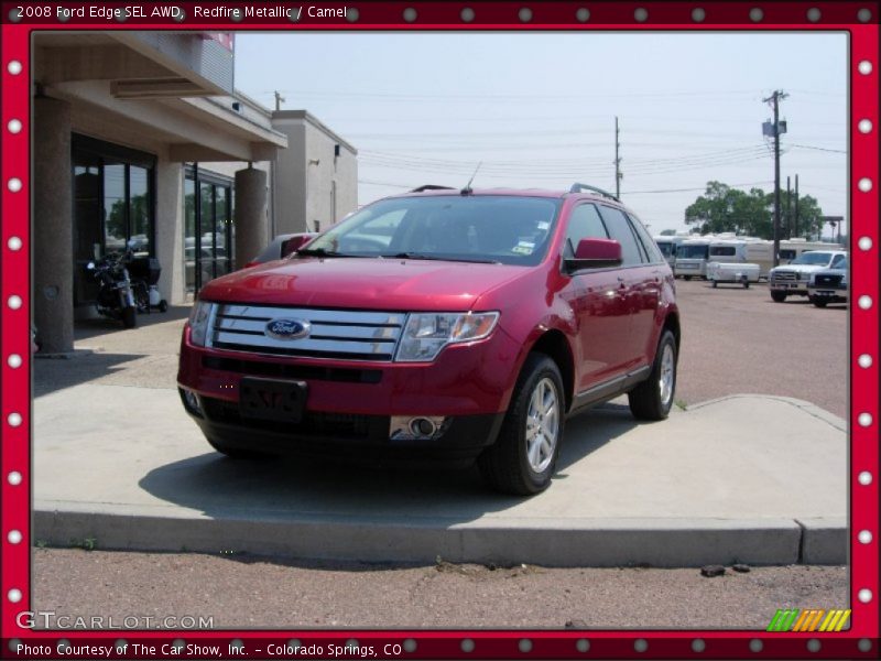 Redfire Metallic / Camel 2008 Ford Edge SEL AWD