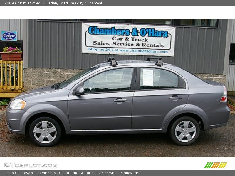 Medium Gray / Charcoal 2009 Chevrolet Aveo LT Sedan