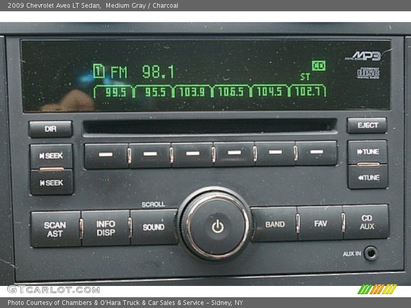 Medium Gray / Charcoal 2009 Chevrolet Aveo LT Sedan