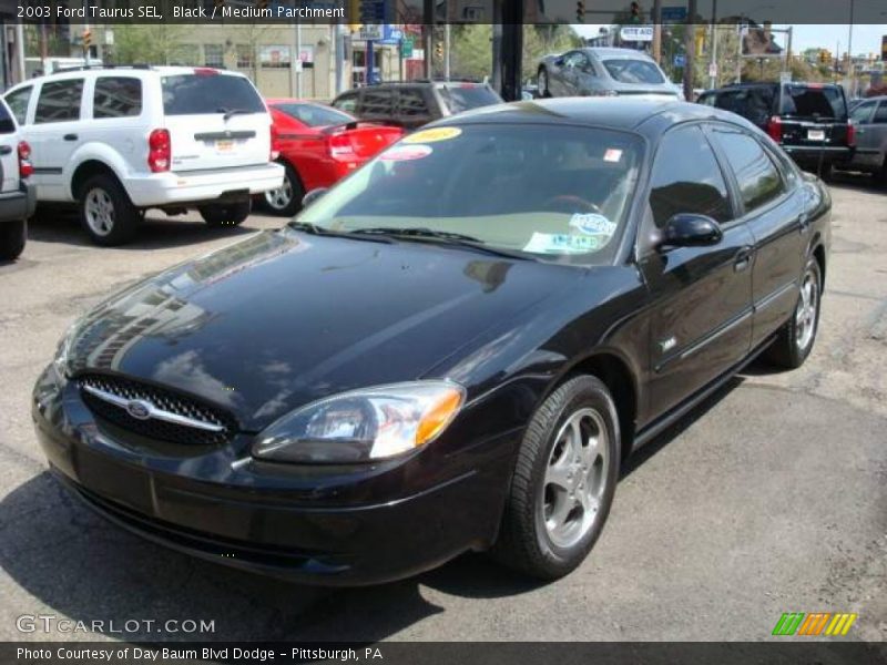 Black / Medium Parchment 2003 Ford Taurus SEL