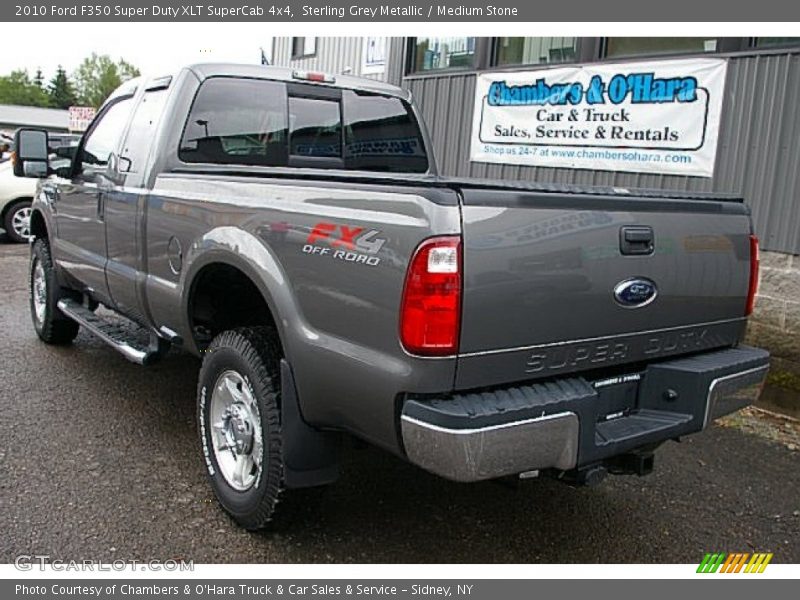 Sterling Grey Metallic / Medium Stone 2010 Ford F350 Super Duty XLT SuperCab 4x4