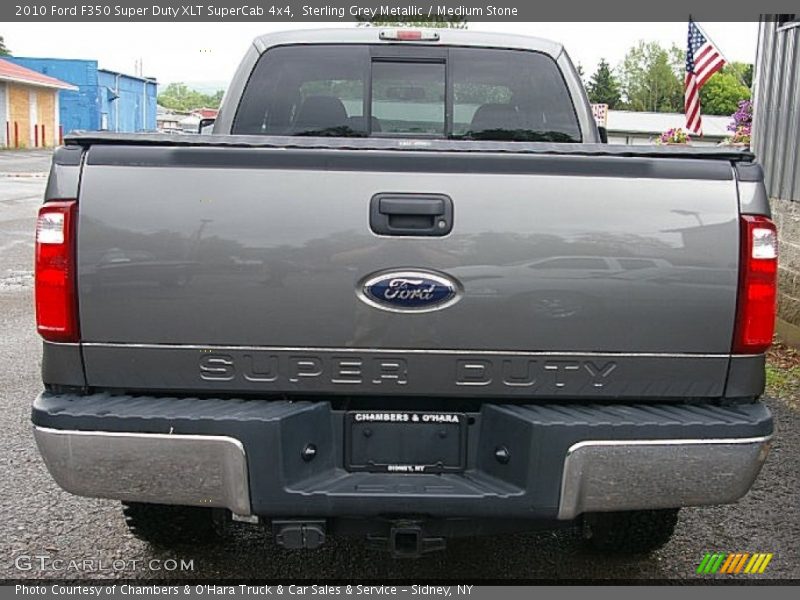 Sterling Grey Metallic / Medium Stone 2010 Ford F350 Super Duty XLT SuperCab 4x4