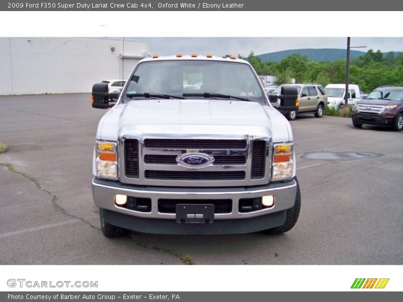 Oxford White / Ebony Leather 2009 Ford F350 Super Duty Lariat Crew Cab 4x4