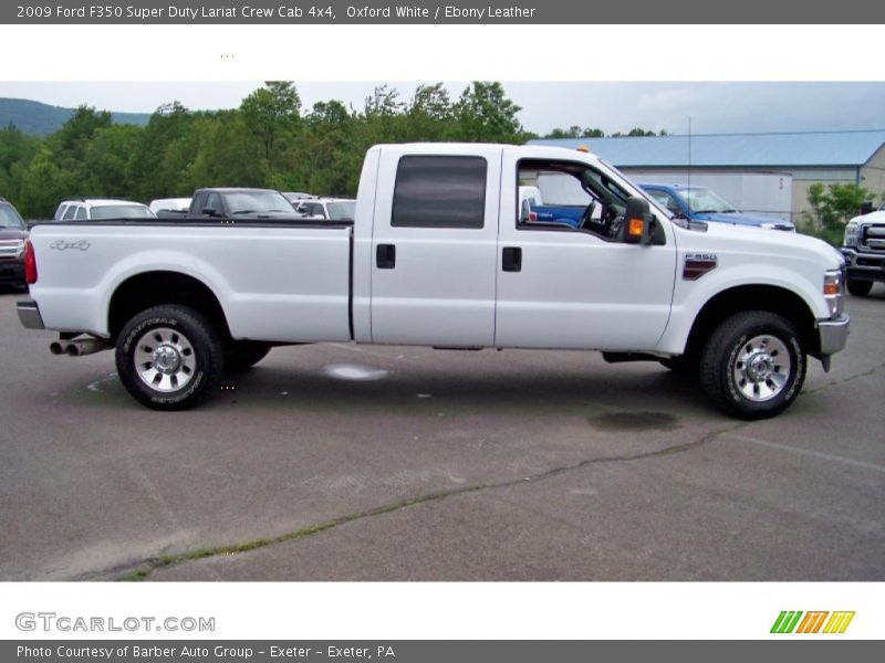 Oxford White / Ebony Leather 2009 Ford F350 Super Duty Lariat Crew Cab 4x4