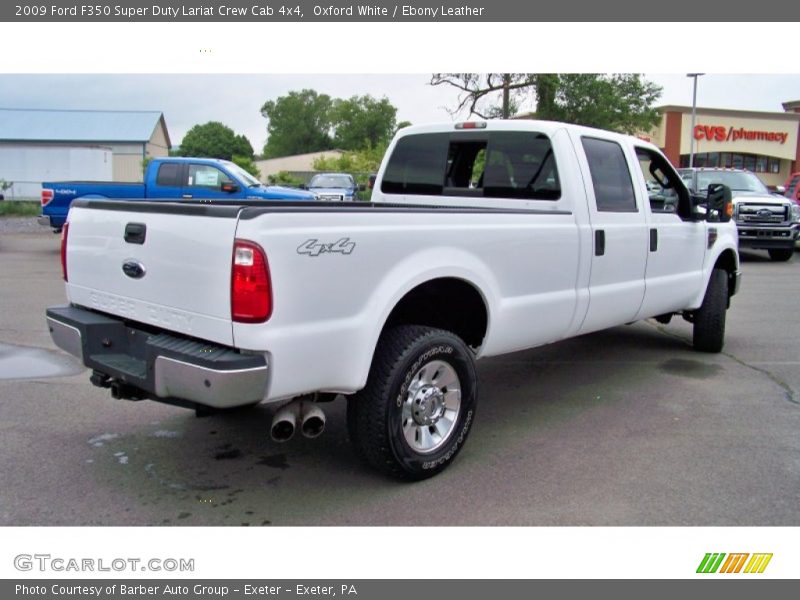 Oxford White / Ebony Leather 2009 Ford F350 Super Duty Lariat Crew Cab 4x4