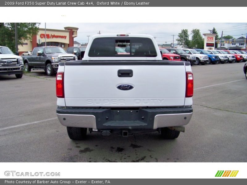 Oxford White / Ebony Leather 2009 Ford F350 Super Duty Lariat Crew Cab 4x4