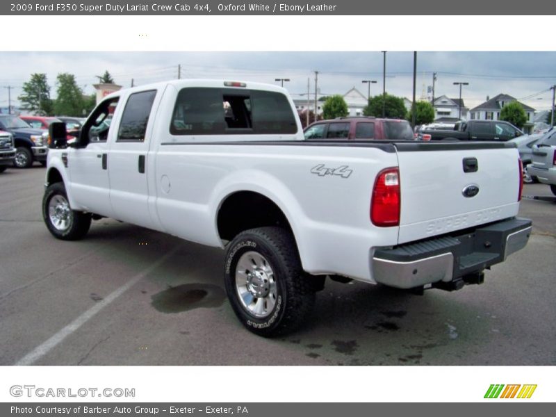 Oxford White / Ebony Leather 2009 Ford F350 Super Duty Lariat Crew Cab 4x4