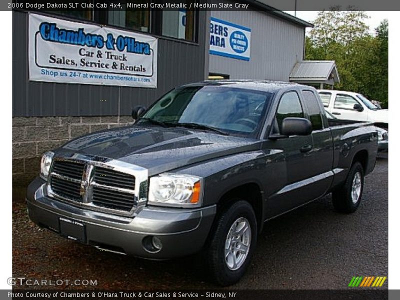 Mineral Gray Metallic / Medium Slate Gray 2006 Dodge Dakota SLT Club Cab 4x4