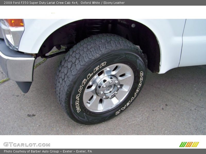 Oxford White / Ebony Leather 2009 Ford F350 Super Duty Lariat Crew Cab 4x4