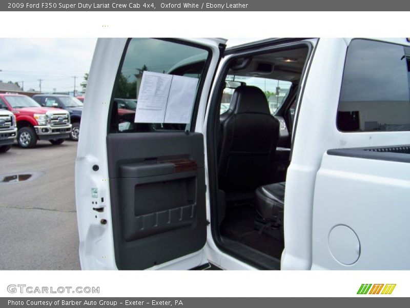 Oxford White / Ebony Leather 2009 Ford F350 Super Duty Lariat Crew Cab 4x4